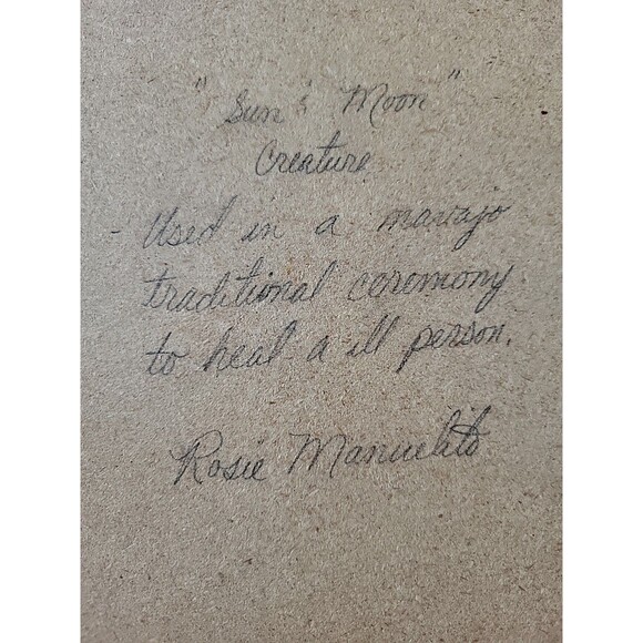 Authentic Navajo Sand Art Painting Native American 11” X 11” Rosie Manuelito - Picture 4 of 5